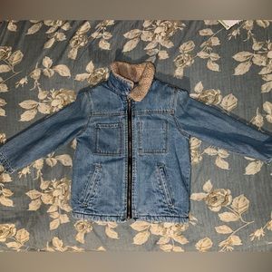 Toddler Boys Fur Demin Jean Jacket